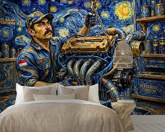 Example of the artwork in a room