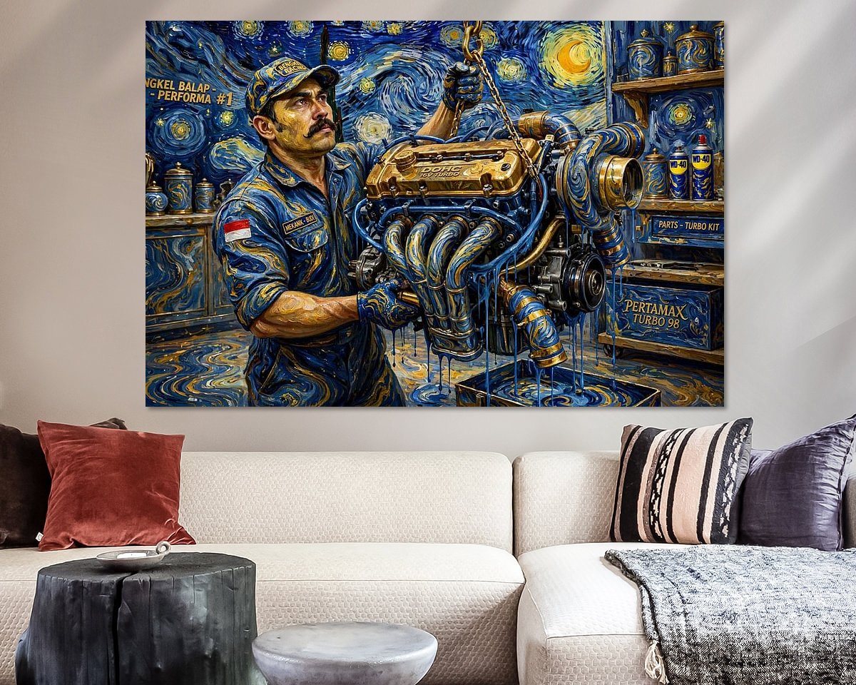 Example of the artwork in a room