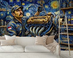 Example of the artwork in a room