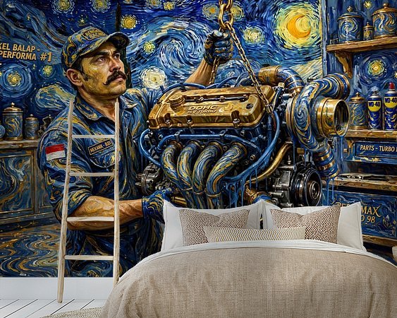 Example of the artwork in a room