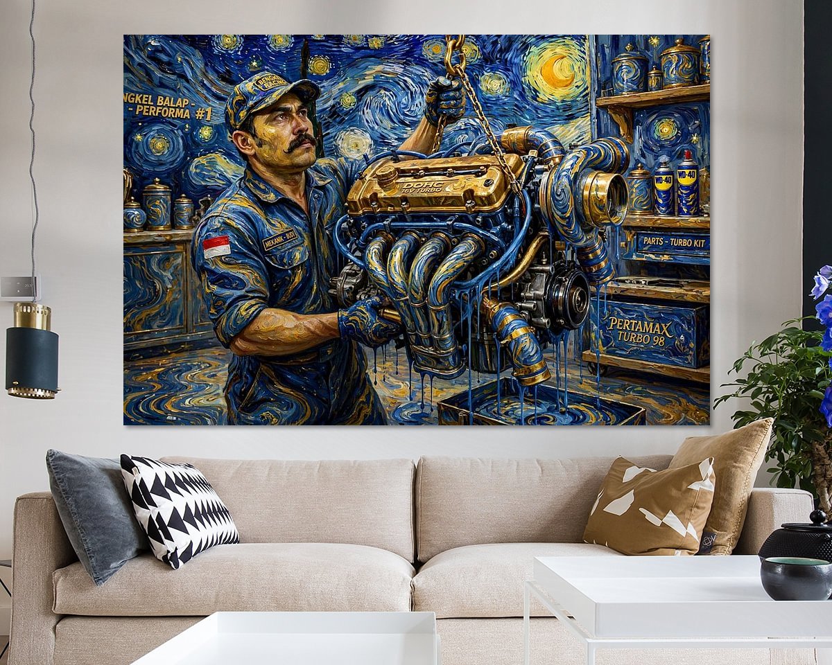 Example of the artwork in a room