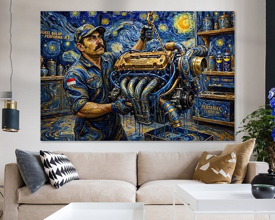 Example of the artwork in a room