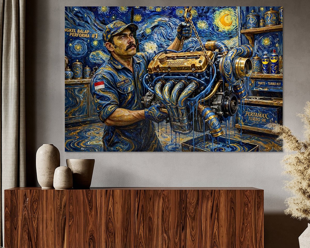 Example of the artwork in a room