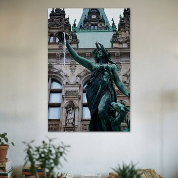 Hygieia-Brunnen im Hamburger Rathaus
