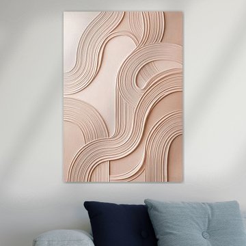 Fließendes Relief – Linien in Harmonie I von AidasignArt