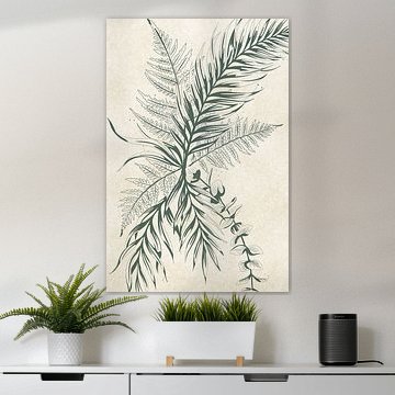 Titel: Botanische Palm- en Varentakken van Art Prints