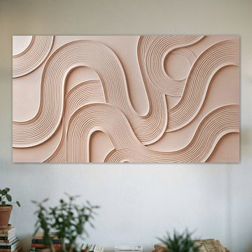 Relief in Japandi – Organic lines by AidasignArt