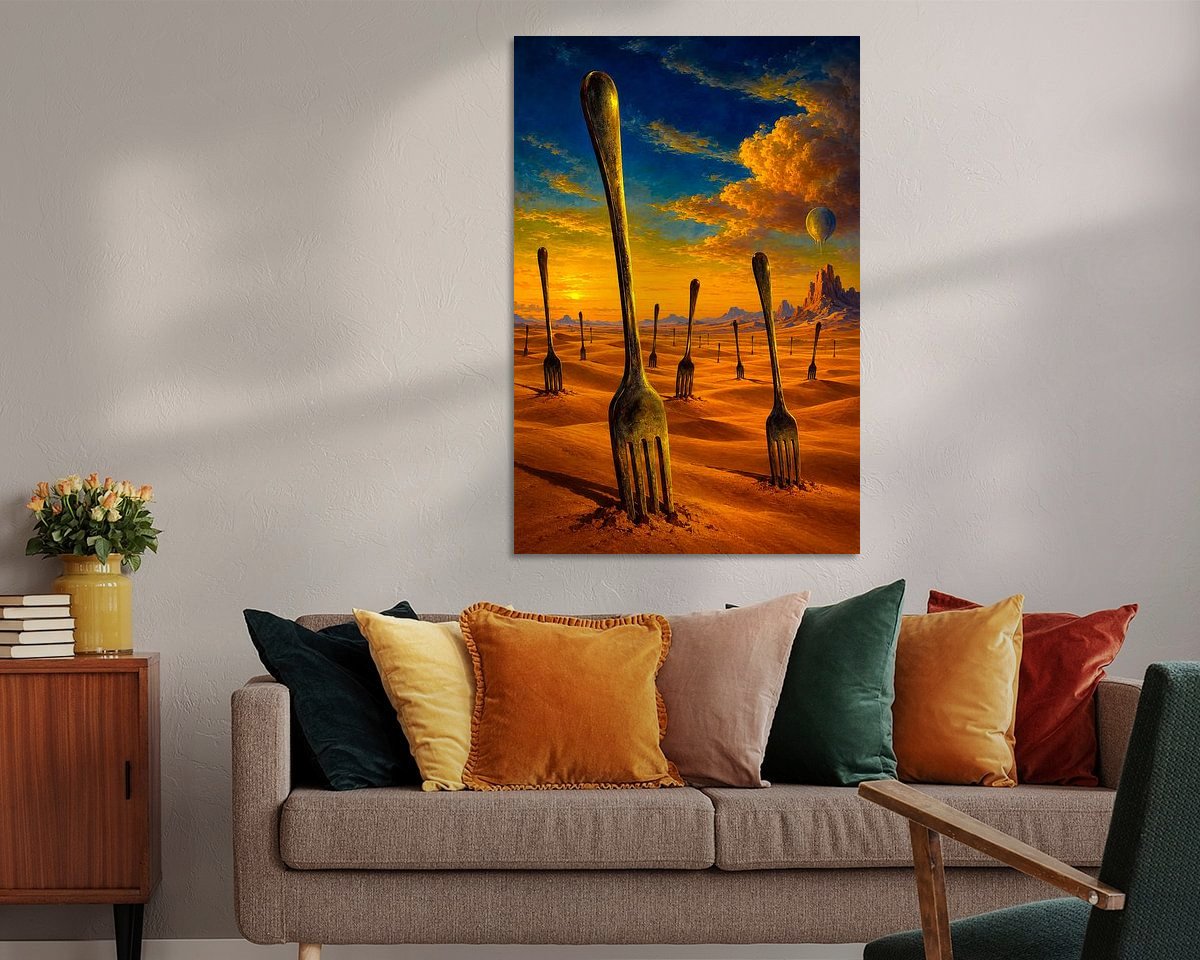 Example of the artwork in a room
