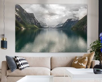 Fjord in Noorwegen van Sebastiaan de Groot