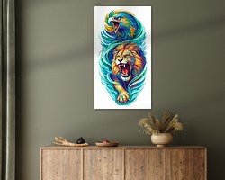Example of the artwork in a room