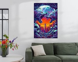 Example of the artwork in a room