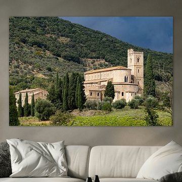 The Abbey of Sant’'Antimo in Castelnuovo dell'’Abate near Montalcino in Tuscany, Italy. (2) by André Blom Fotografie Utrecht