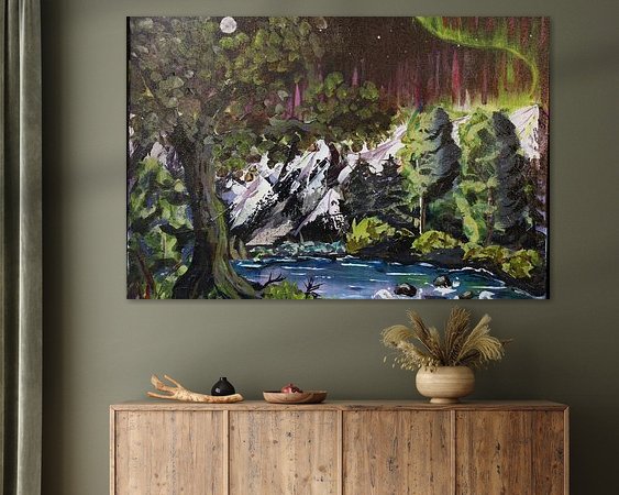 Example of the artwork in a room
