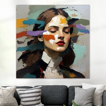 Serene Women: An Abstract Portrait IV