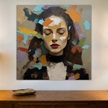 Serene Women: An Abstract Portrait VI