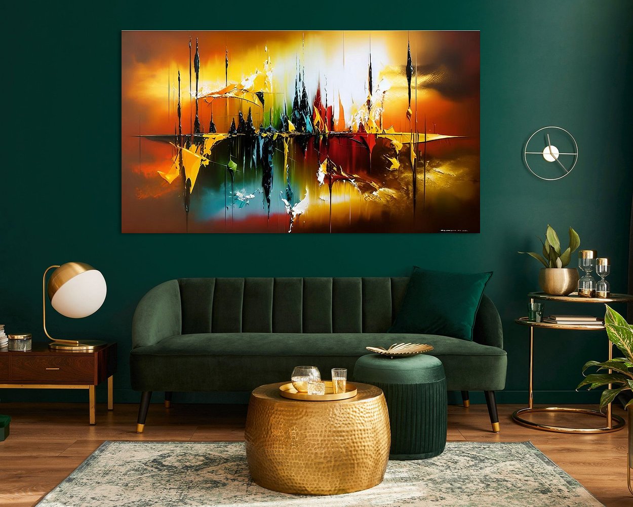 Example of the artwork in a room