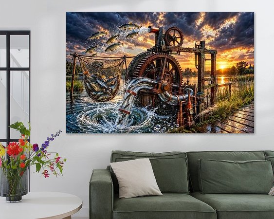 Example of the artwork in a room