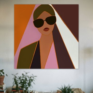 Woman in queues