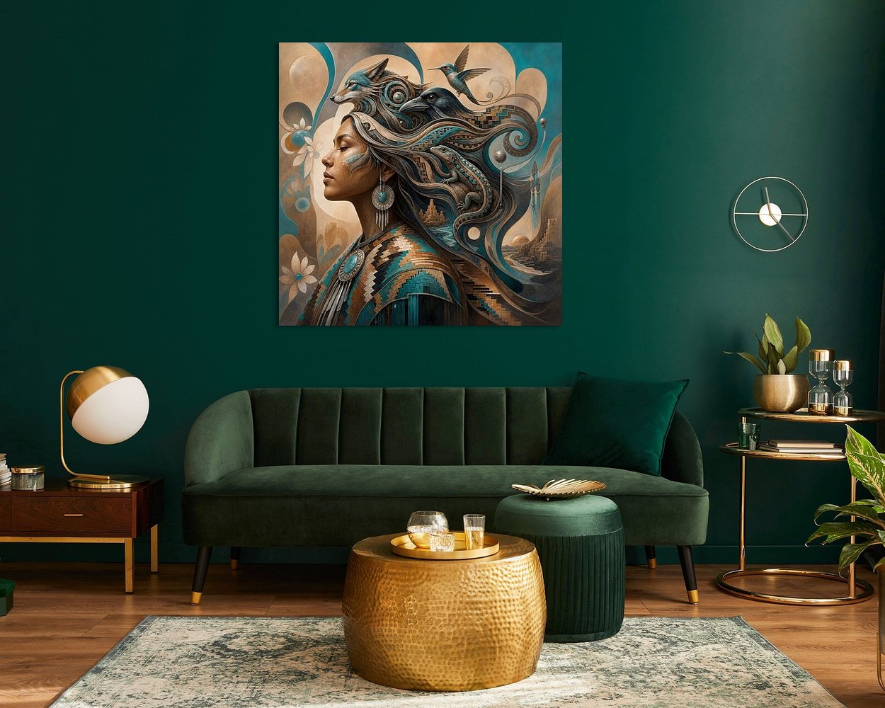 Example of the artwork in a room