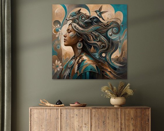 Example of the artwork in a room