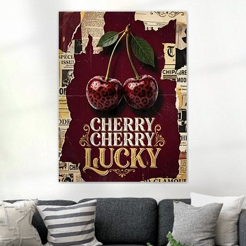 Cherry Cherry Lucky – Vintage Glamorous Cherry Wall Art