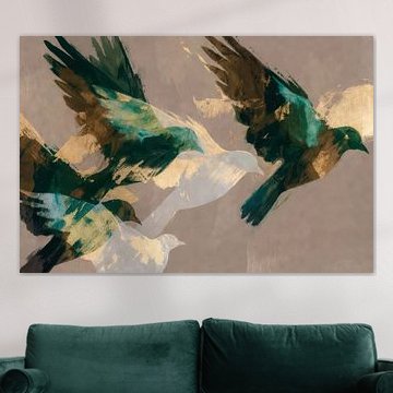 Vögel im Flug bei Tagesanbruch von Imperial Art House
