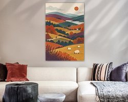 Example of the artwork in a room