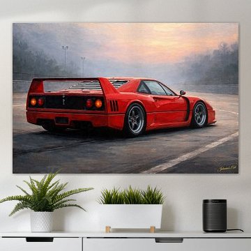 Eine Fahrt durch die Geschichte – Ferrari F40 – 1987 von Johannas Art Creations