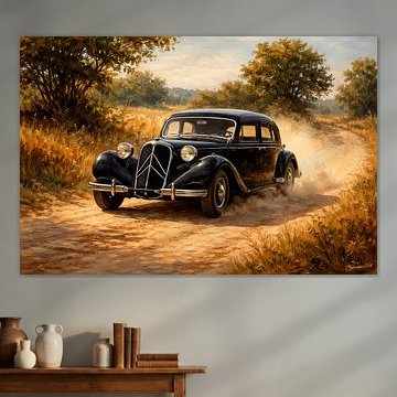 Eine Fahrt durch die Geschichte – Citroën Traction Avant – 1934 von Johannas Art Creations