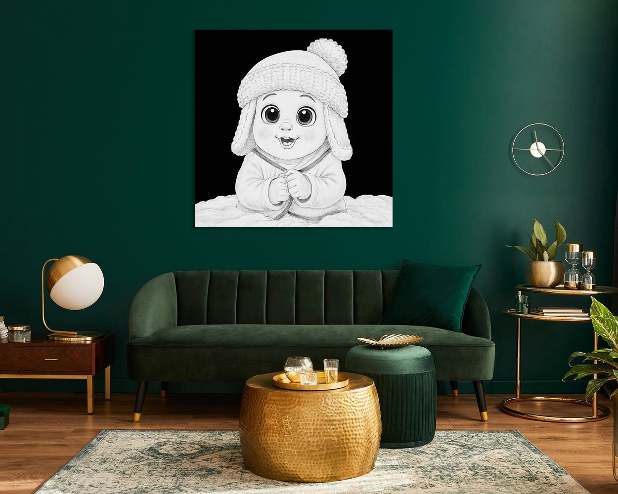 Example of the artwork in a room