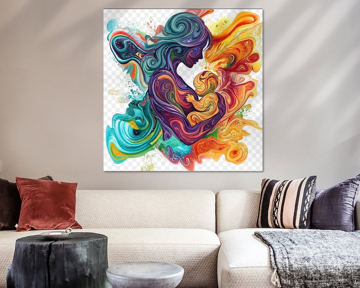 Example of the artwork in a room