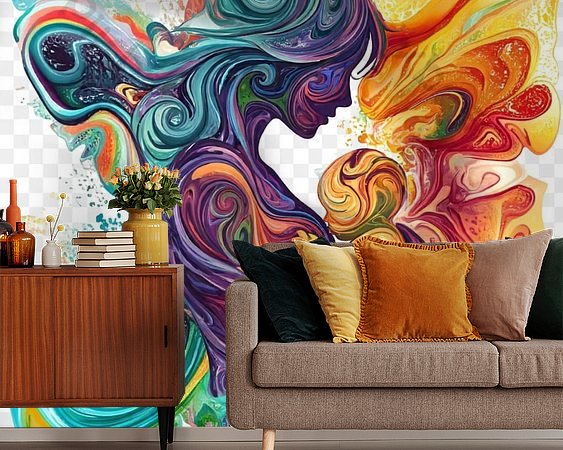 Example of the artwork in a room