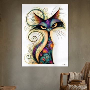 Boze zwarte kat / poes
