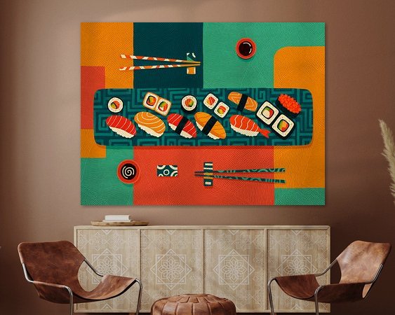 Example of the artwork in a room