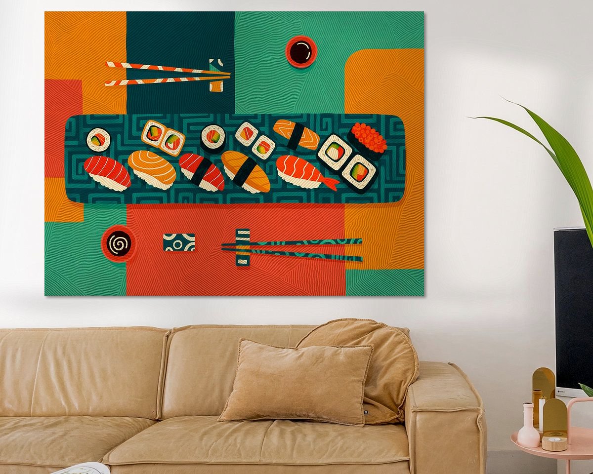 Example of the artwork in a room