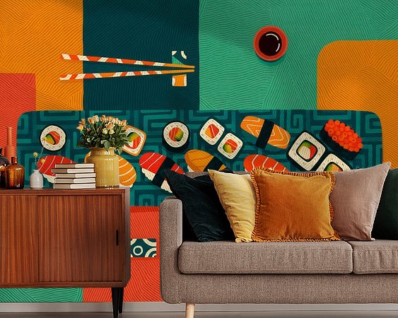 Example of the artwork in a room