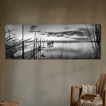 See Landschaft schwarz-weiß