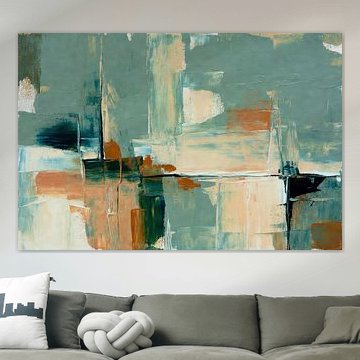 Meer aus Teal und Ocker von Imperial Art House