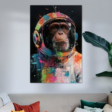 Un chimpanzé en astronaute