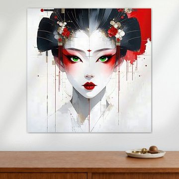 Geisha II – De blik van de essentie van AidasignArt
