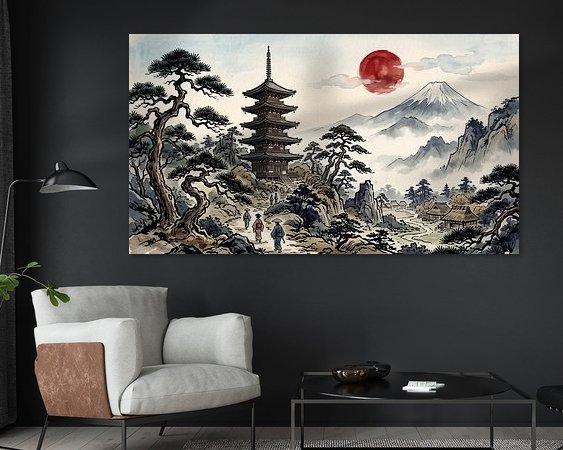 Example of the artwork in a room