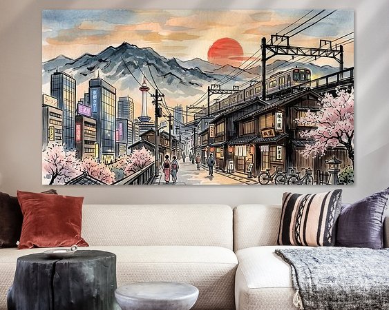 Example of the artwork in a room