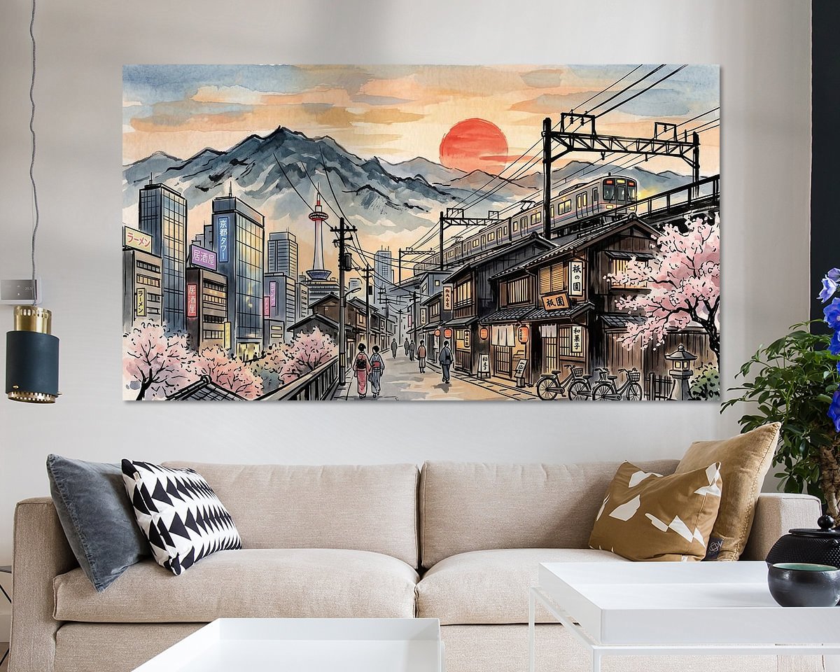 Example of the artwork in a room