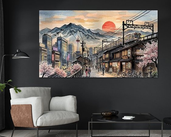 Example of the artwork in a room