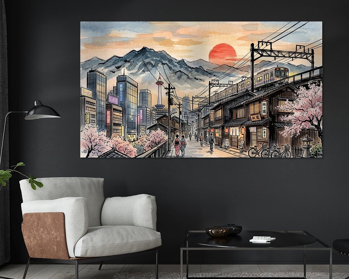Example of the artwork in a room