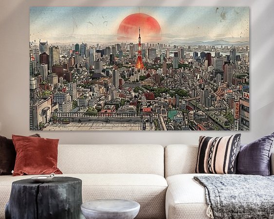 Example of the artwork in a room