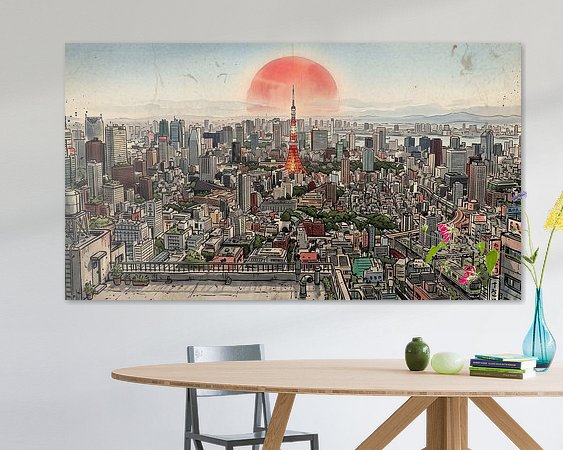 Example of the artwork in a room