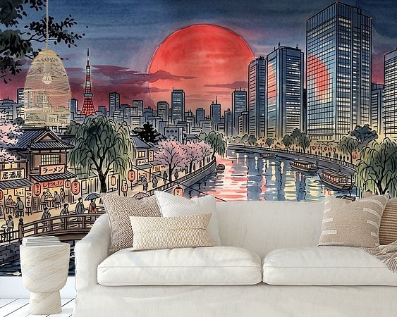 Example of the artwork in a room