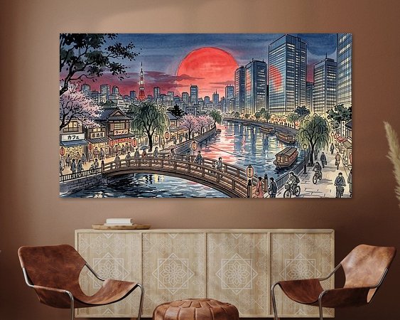 Example of the artwork in a room