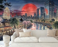 Example of the artwork in a room